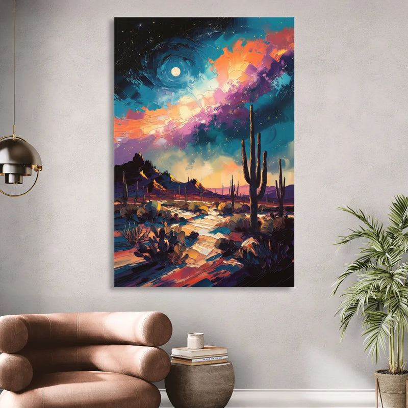 Tucson Night Sky Living Room - Canvas Wall Art