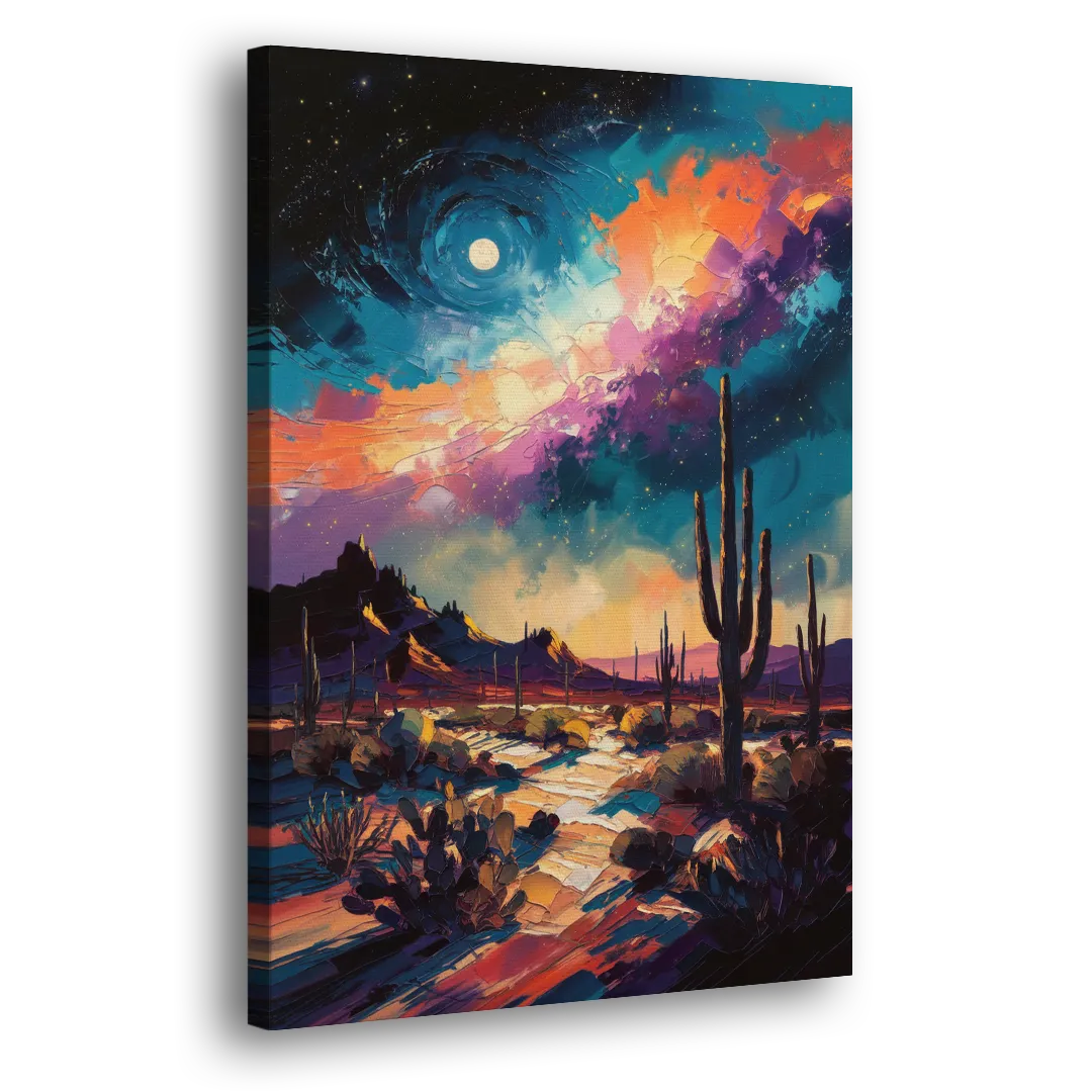 Tucson Night Sky Side - Canvas Wall Art