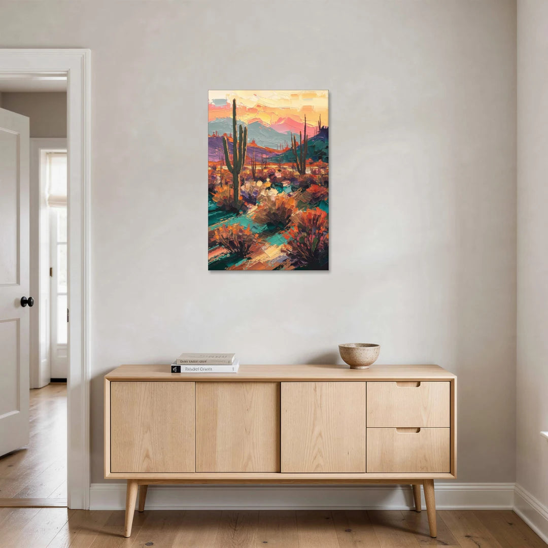 Tucson Sonoran Desert - Canvas Wall Art - Coffee Table - 24x36