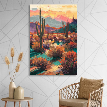 Tucson Sonoran Desert Living Room - Canvas Wall Art