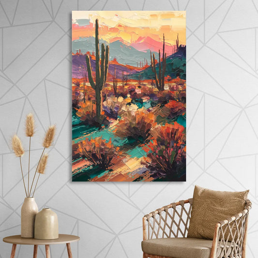 Tucson Sonoran Desert Living Room - Canvas Wall Art
