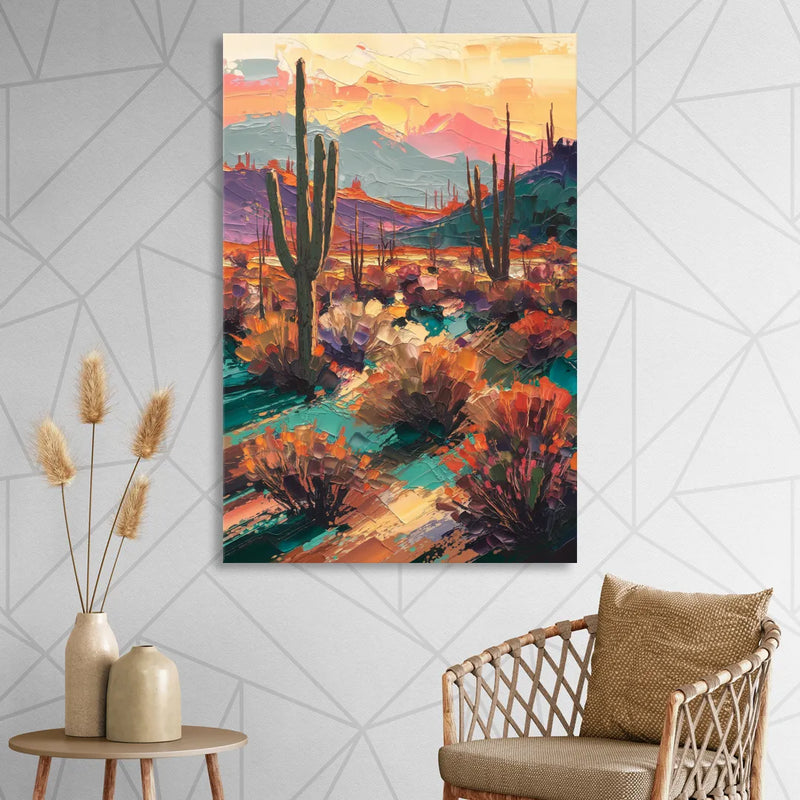 Tucson Sonoran Desert Living Room - Canvas Wall Art