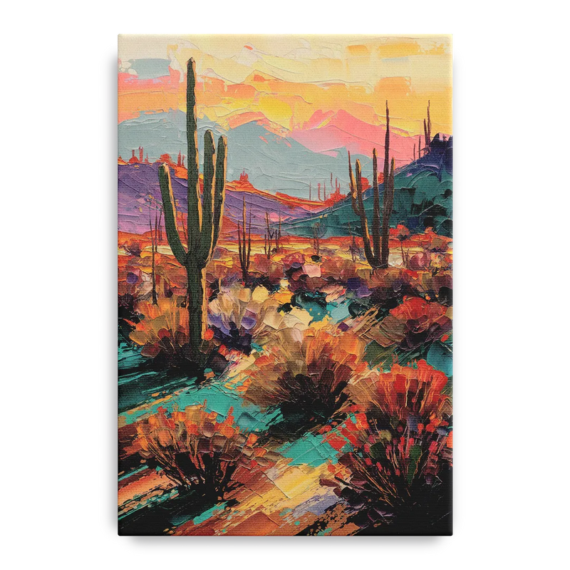 Tucson Sonoran Desert Front - Canvas Wall Art