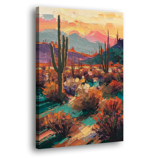Tucson Sonoran Desert Side - Canvas Wall Art