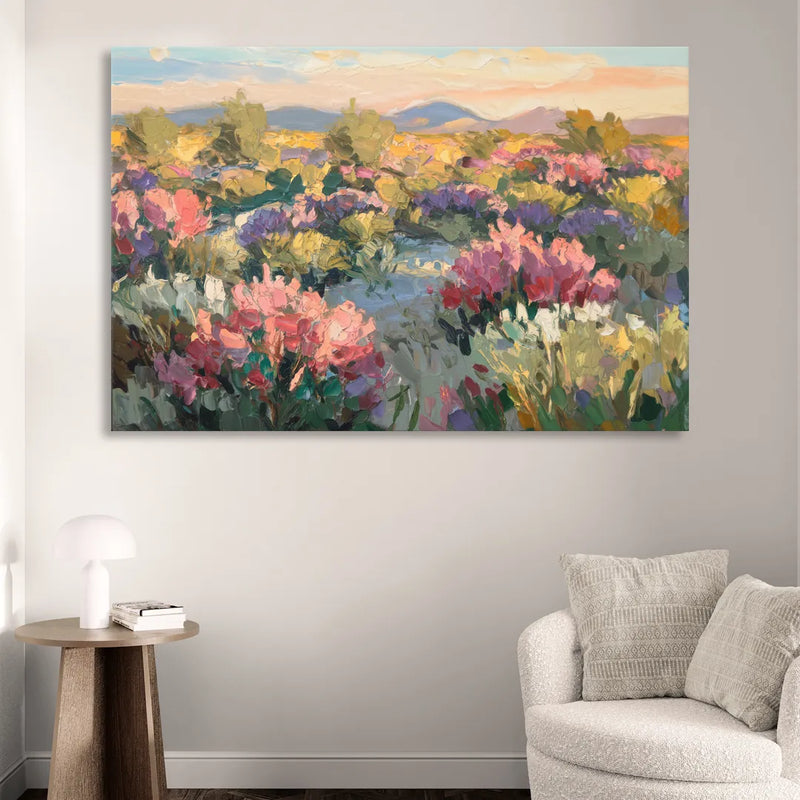 Tucson Wildflower Fields Living Room - Canvas Wall Art
