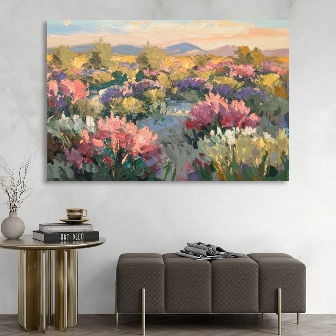 Tucson Wildflower Fields Sitting Room - Canvas Wall Art
