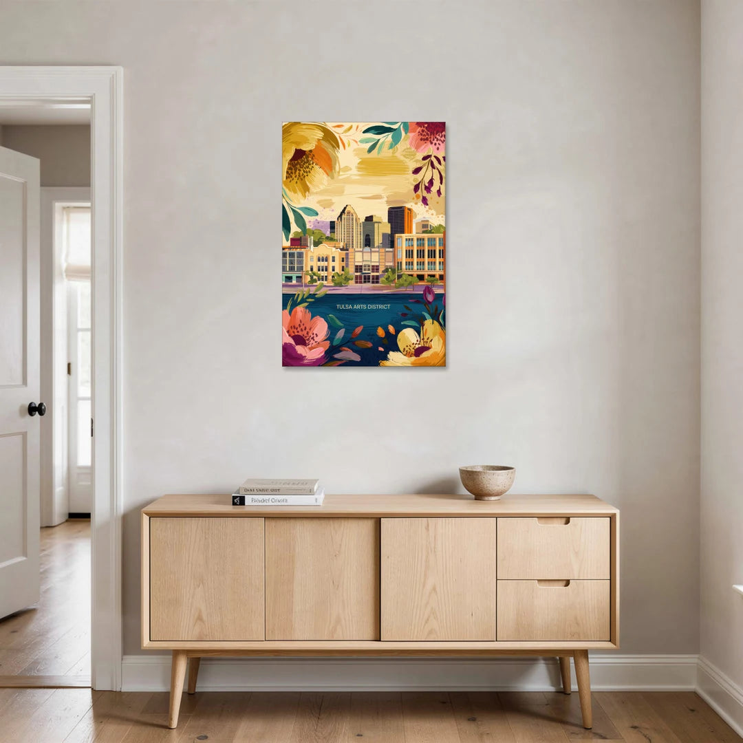 Tulsa Arts District - Canvas Wall Art - Coffee Table - 24x36