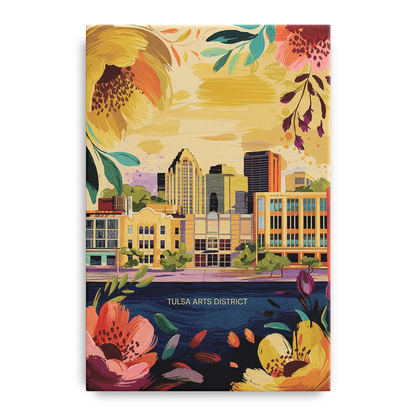 Tulsa Arts District Front - Canvas Wall Art