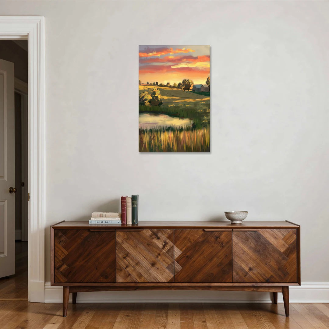 Tulsa Golden Hour - Canvas Wall Art - Coffee Table - 24x36