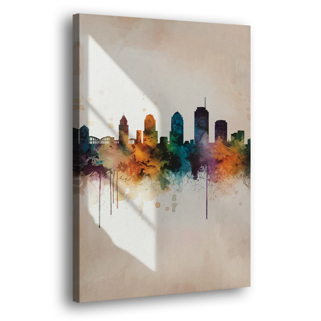 Tulsa Historic Landmarks Side - Canvas Wall Art