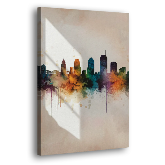 Tulsa Historic Landmarks Side - Canvas Wall Art