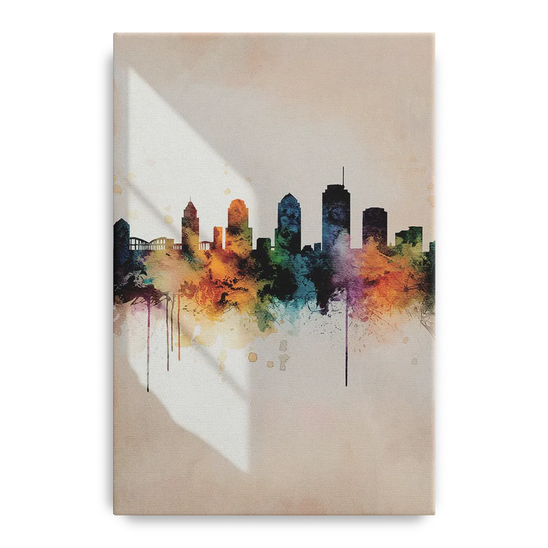 Tulsa Historic Landmarks Front - Canvas Wall Art