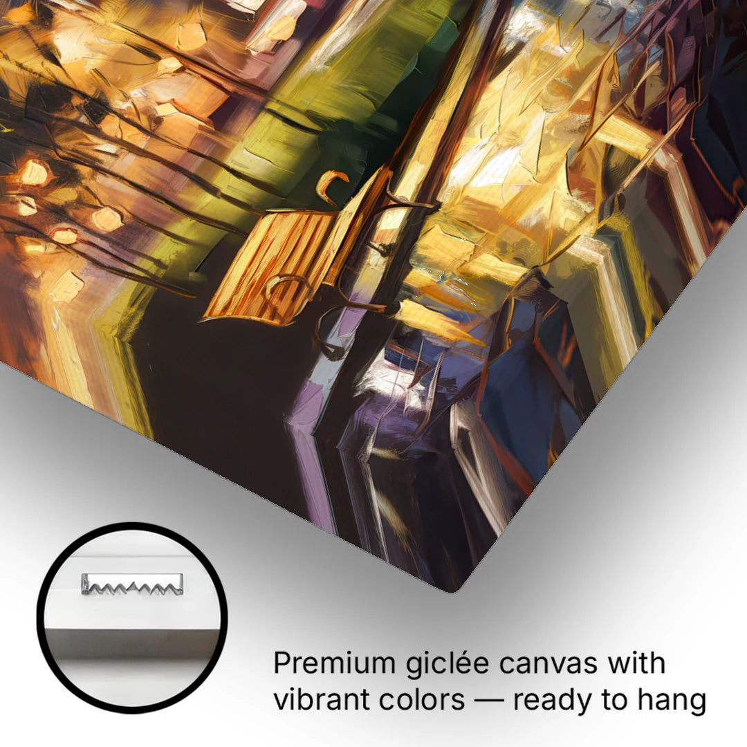 Tulsa Night Lights - Canvas Wall Art - Gallery Wrap Corner