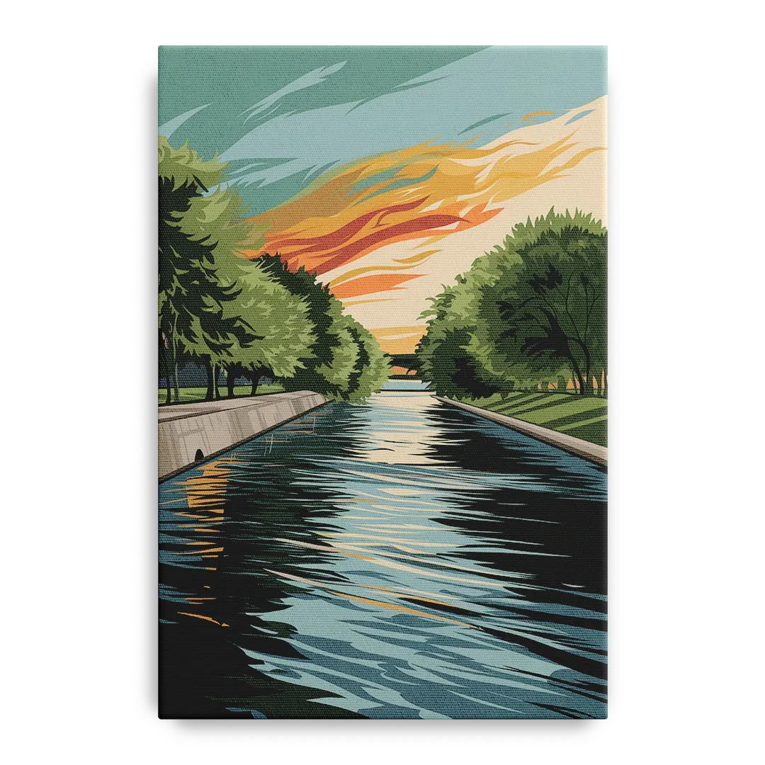 Tulsa Riverfront Views Front - Canvas Wall Art