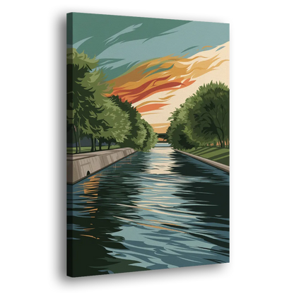 Tulsa Riverfront Views Side - Canvas Wall Art