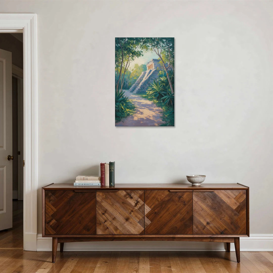 Tulum Jungle Path - Canvas Wall Art - Coffee Table - 24x36