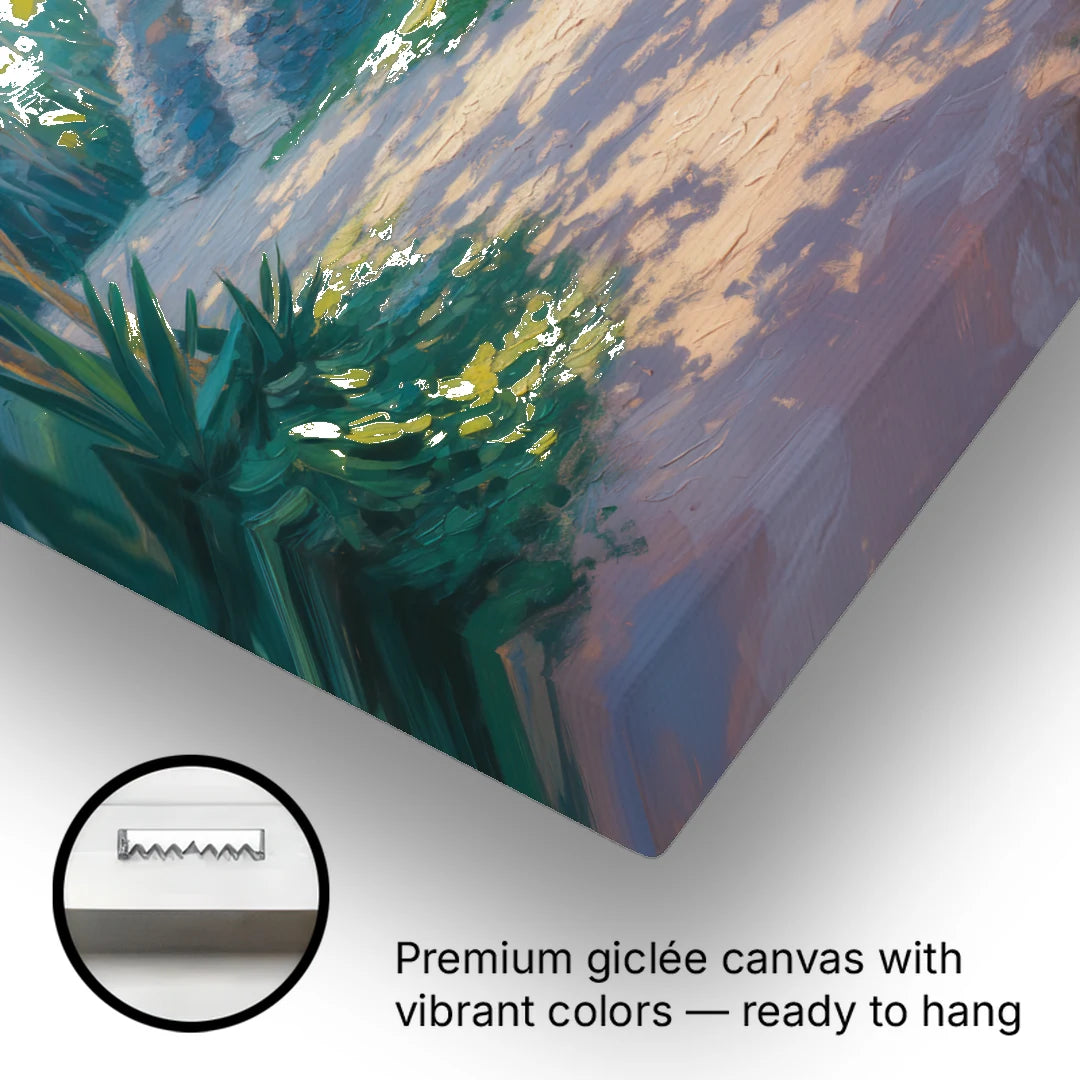 Tulum Jungle Path - Canvas Wall Art - Gallery Wrap Corner