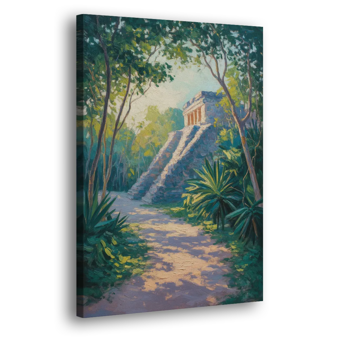 Tulum Jungle Path Side - Canvas Wall Art