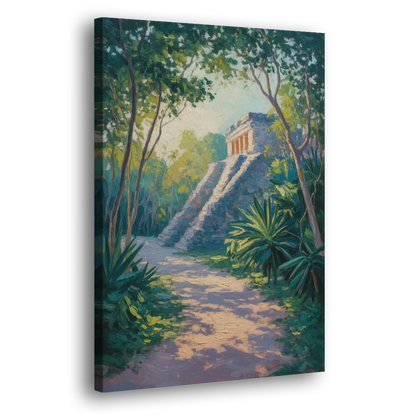 Tulum Jungle Path Side - Canvas Wall Art