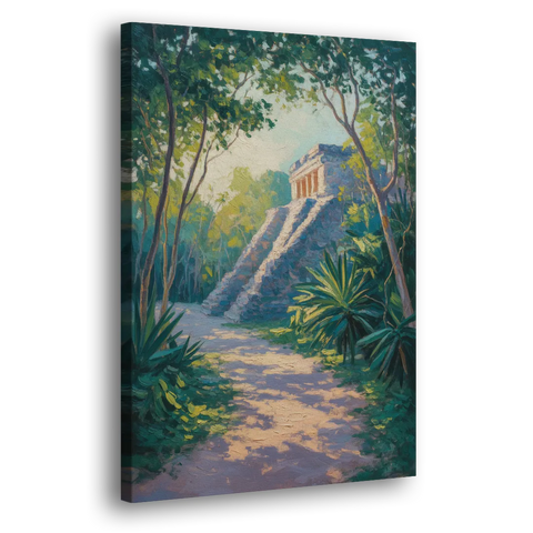 Tulum Jungle Path - Canvas Wall Art