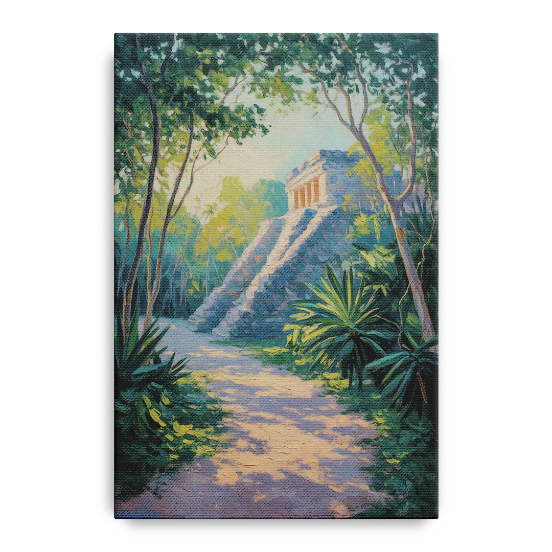 Tulum Jungle Path Front - Canvas Wall Art
