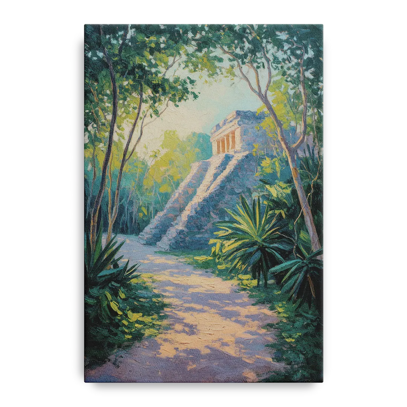 Tulum Jungle Path Front - Canvas Wall Art