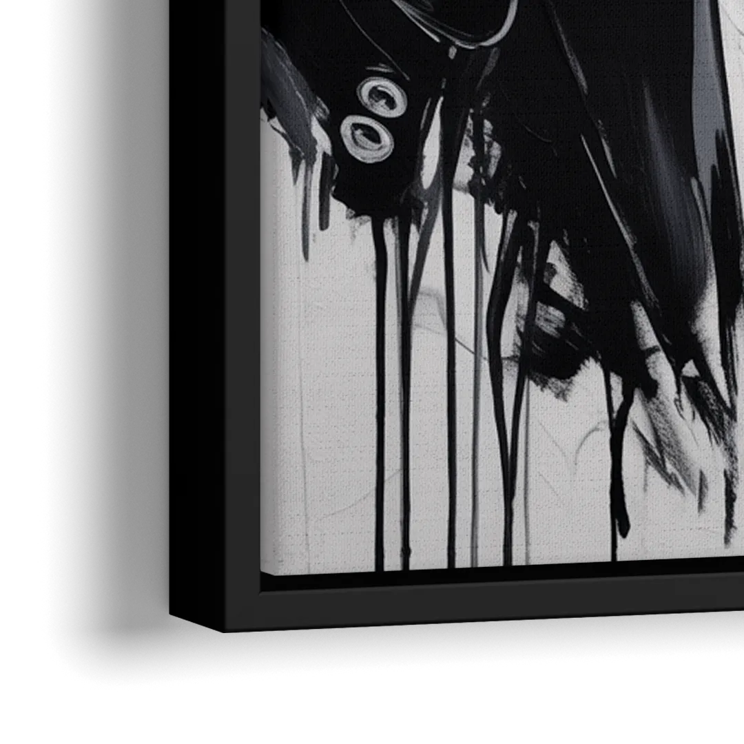 Unforgiven - Close-Up Black Frame Canvas