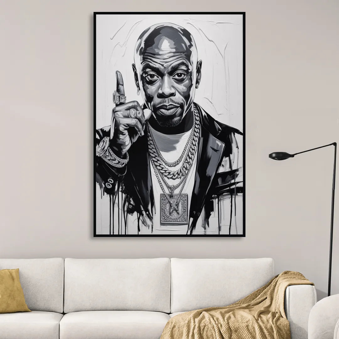 Unforgiven Living Room - Black Canvas Wall Art