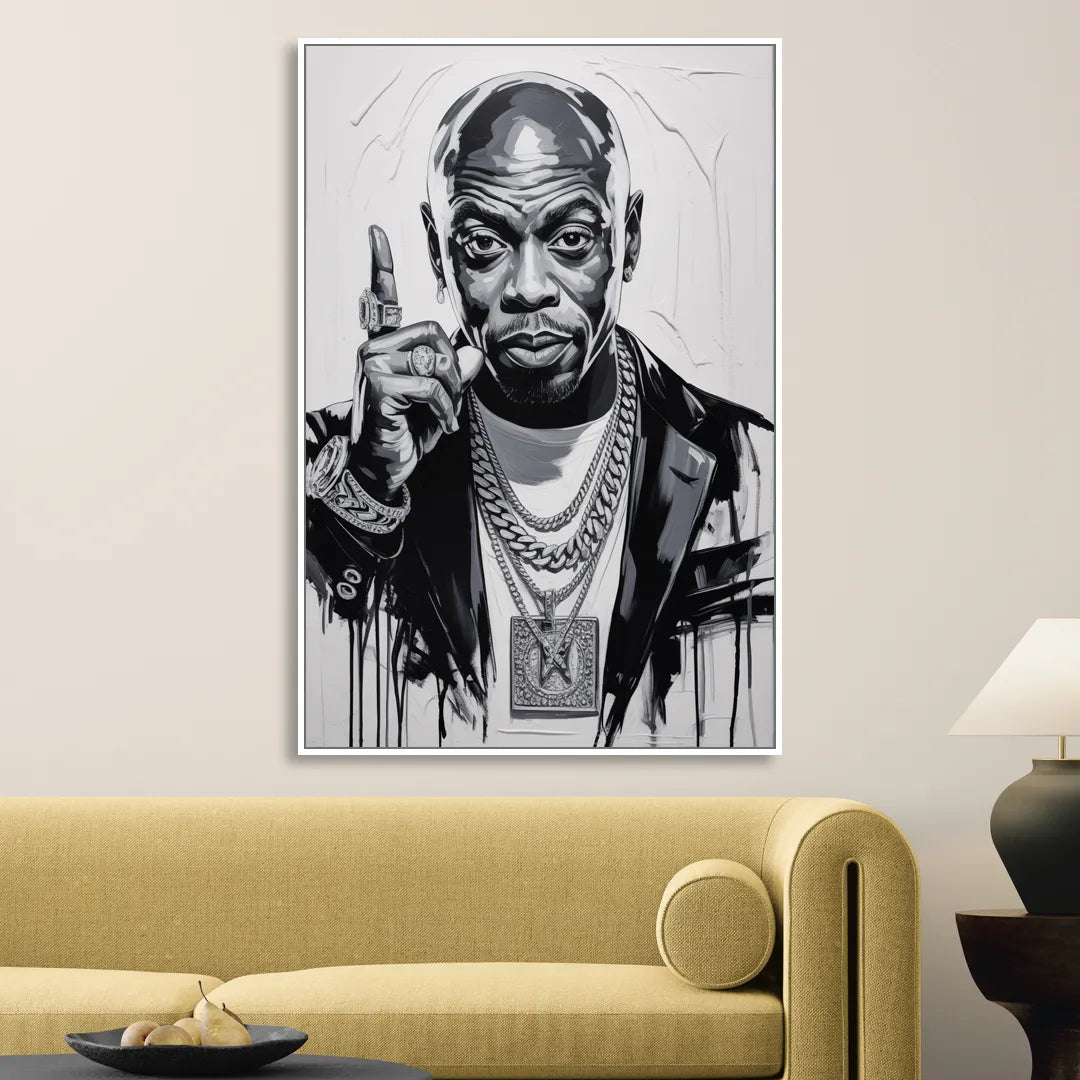 Unforgiven Sitting Room - White Canvas Wall Art