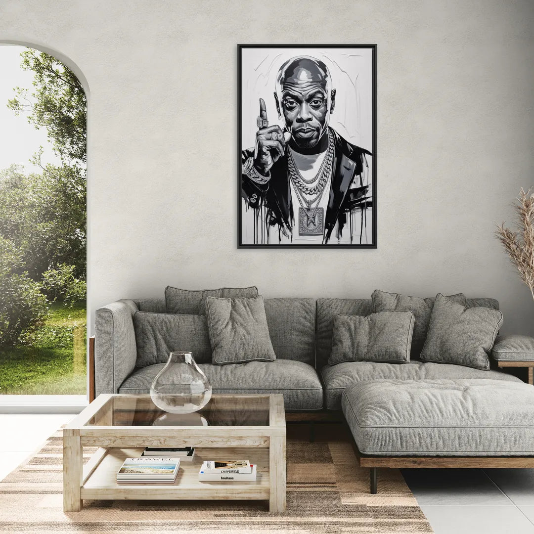 Unforgiven - Living Room Black Frame Canvas