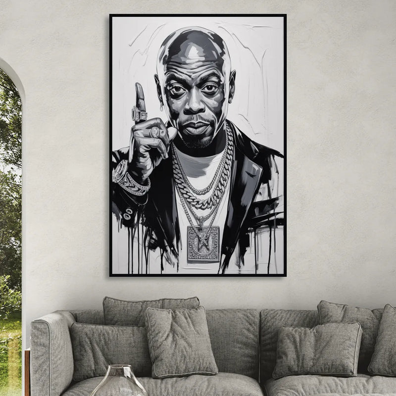 Unforgiven Sitting Room - Black Canvas Wall Art