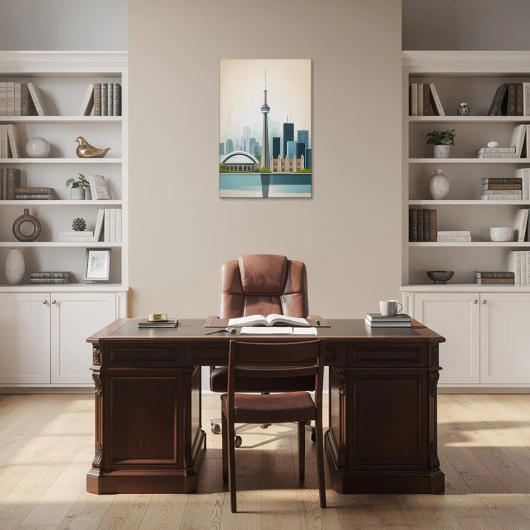 University of Toronto Campus - Canvas Wall Art - Office - 24x36
