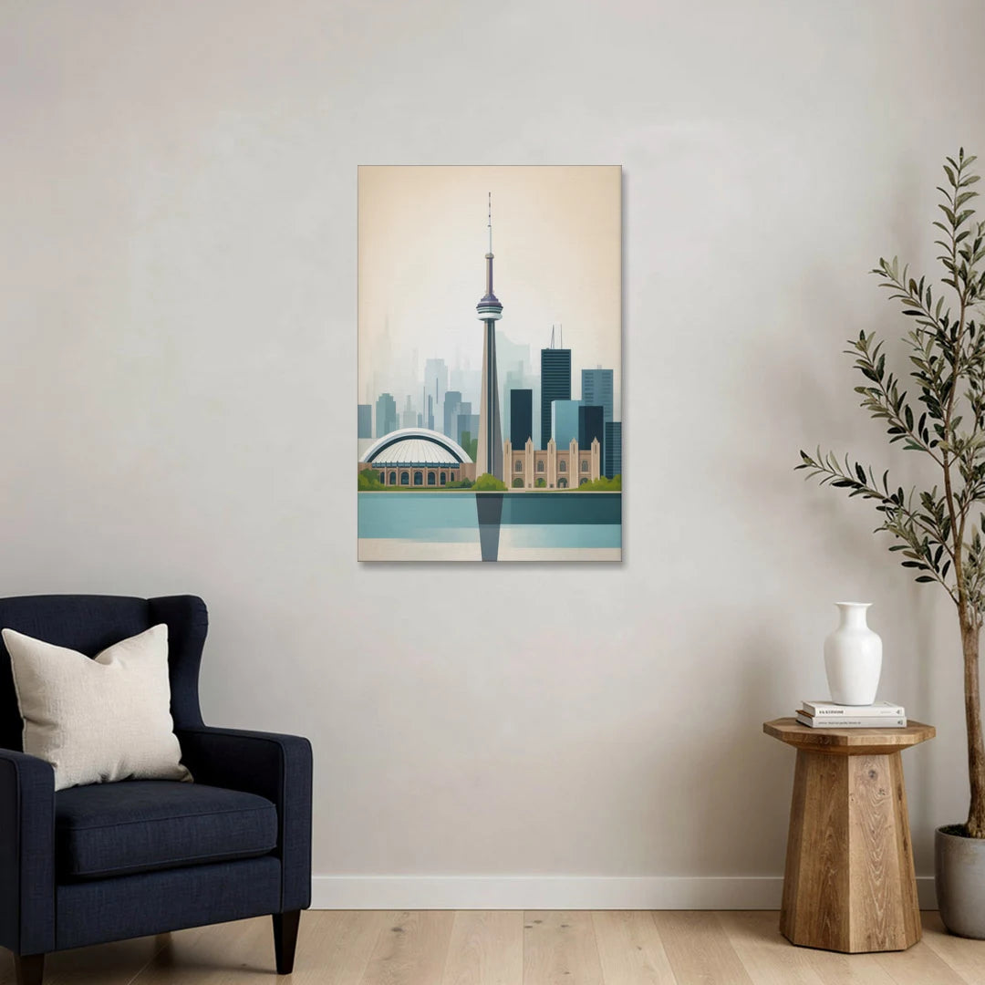 University of Toronto Campus - Canvas Wall Art - Sofa - 24x36