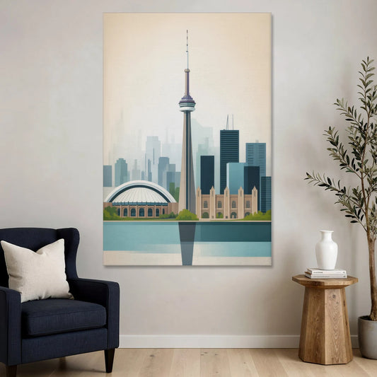 University of Toronto Campus - Canvas Wall Art - Sofa - 40x60