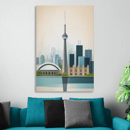 University of Toronto Campus Living Room - Canvas Wall Art