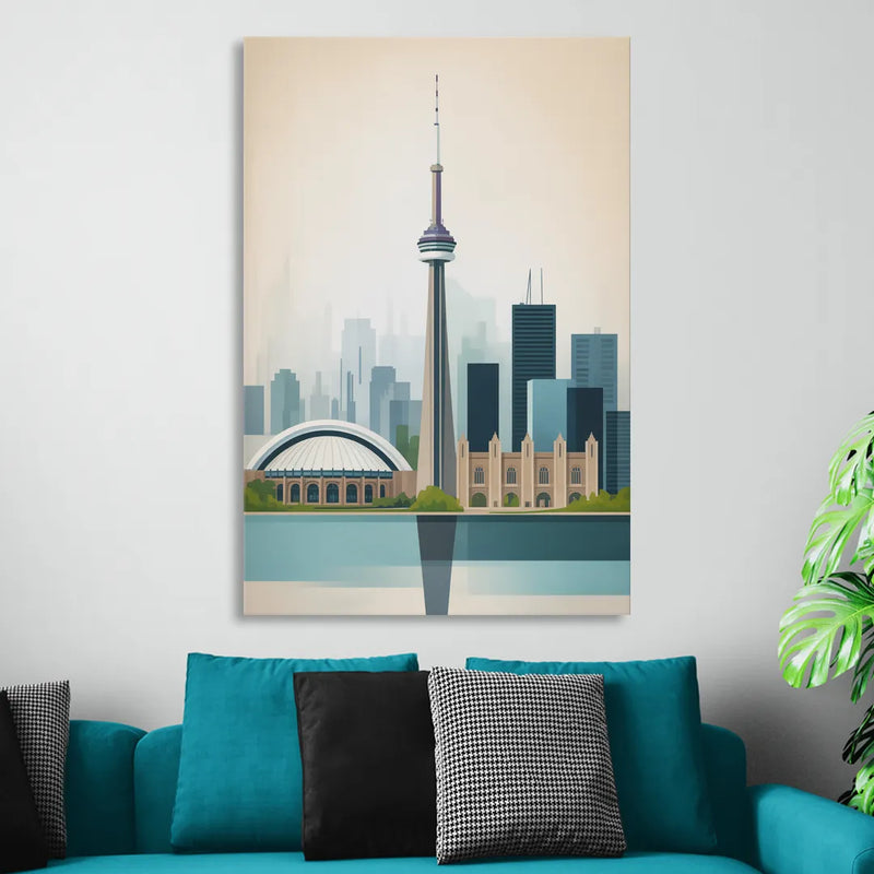 University of Toronto Campus Living Room - Canvas Wall Art