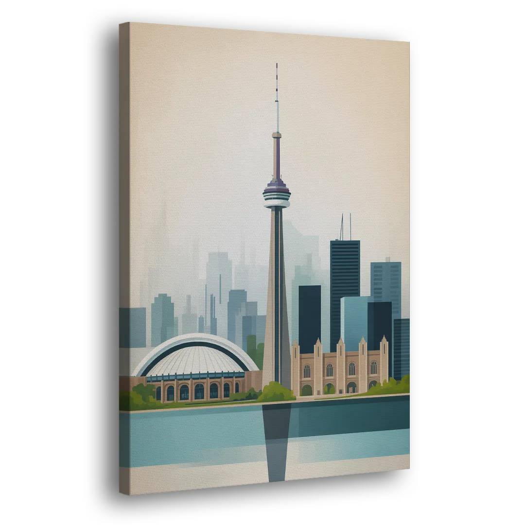 University of Toronto Campus Side - Canvas Wall Art