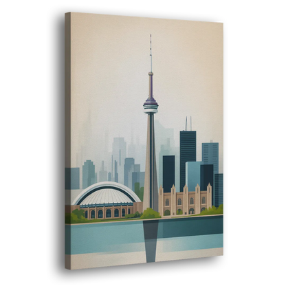 University of Toronto Campus Side - Canvas Wall Art