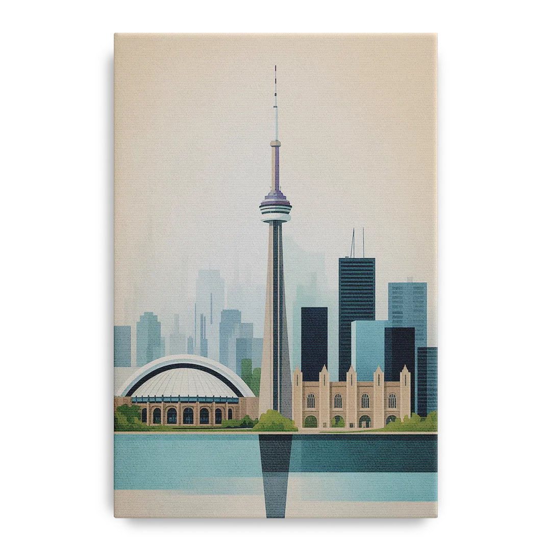 University of Toronto Campus Front - Canvas Wall Art