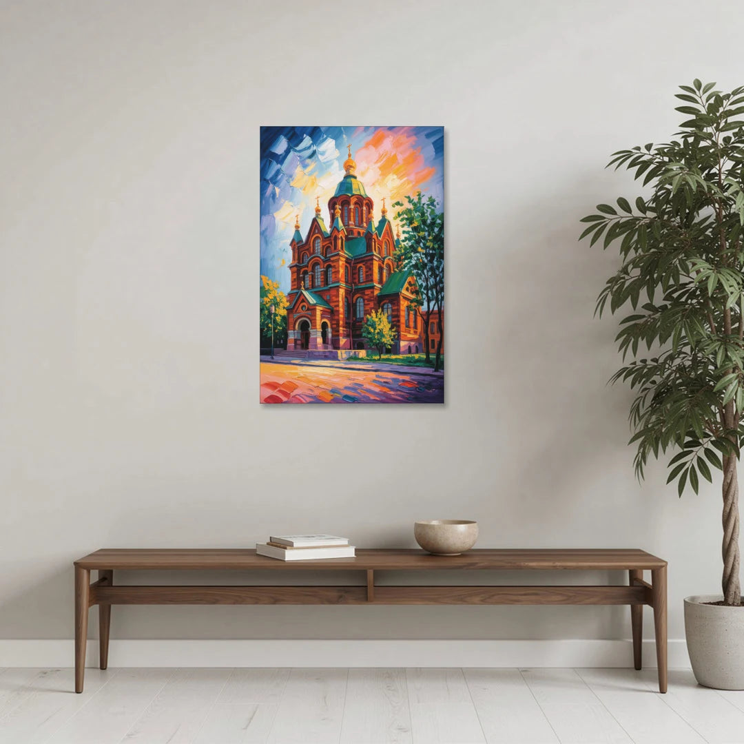Uspenski Cathedral Charm - Canvas Wall Art - Coffee Table - 24x36