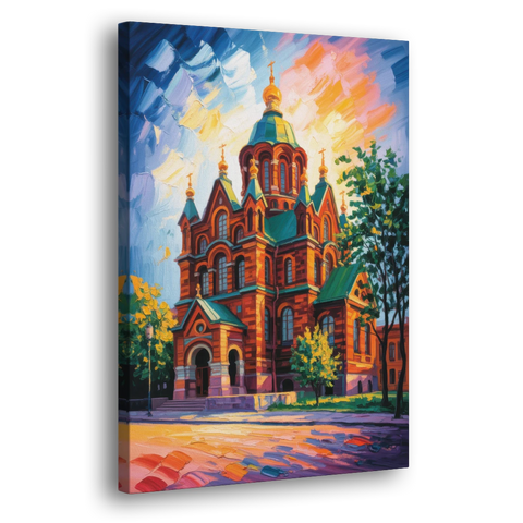 Uspenski Cathedral Charm - Canvas Wall Art - Side