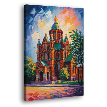 Uspenski Cathedral Charm Side - Canvas Wall Art