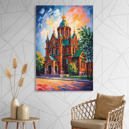 Uspenski Cathedral Charm Sitting Room - Canvas Wall Art