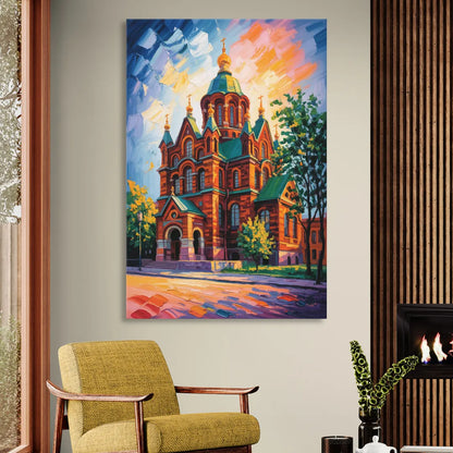 Uspenski Cathedral Charm Living Room - Canvas Wall Art