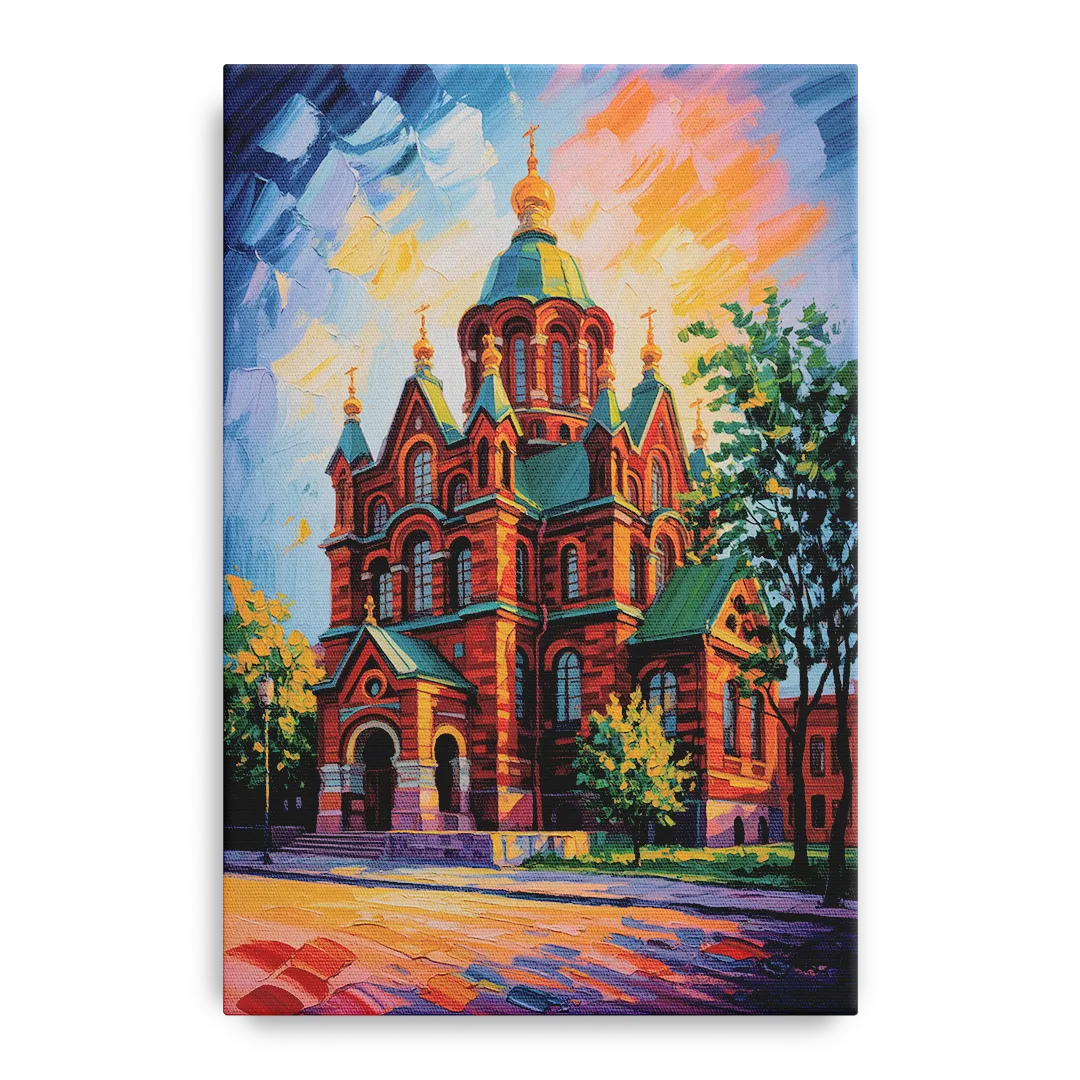 Uspenski Cathedral Charm Front - Canvas Wall Art