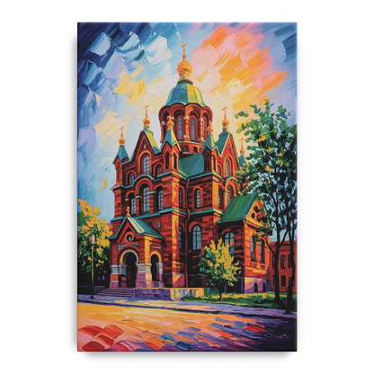 Uspenski Cathedral Charm Front - Canvas Wall Art