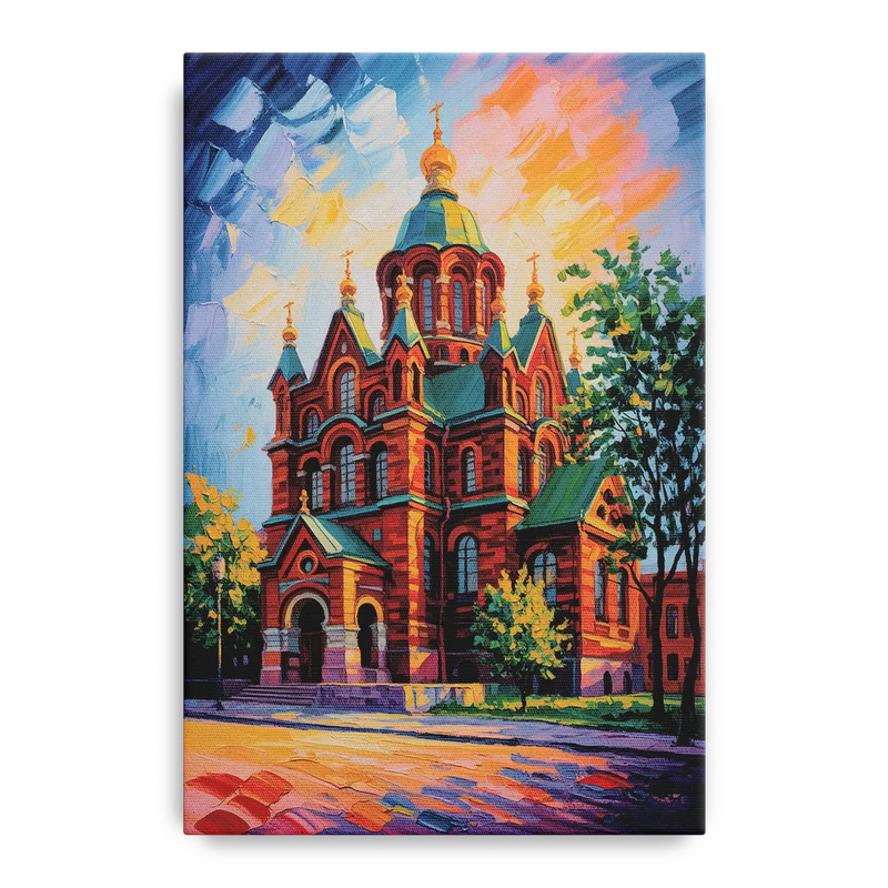 Uspenski Cathedral Charm Front - Canvas Wall Art