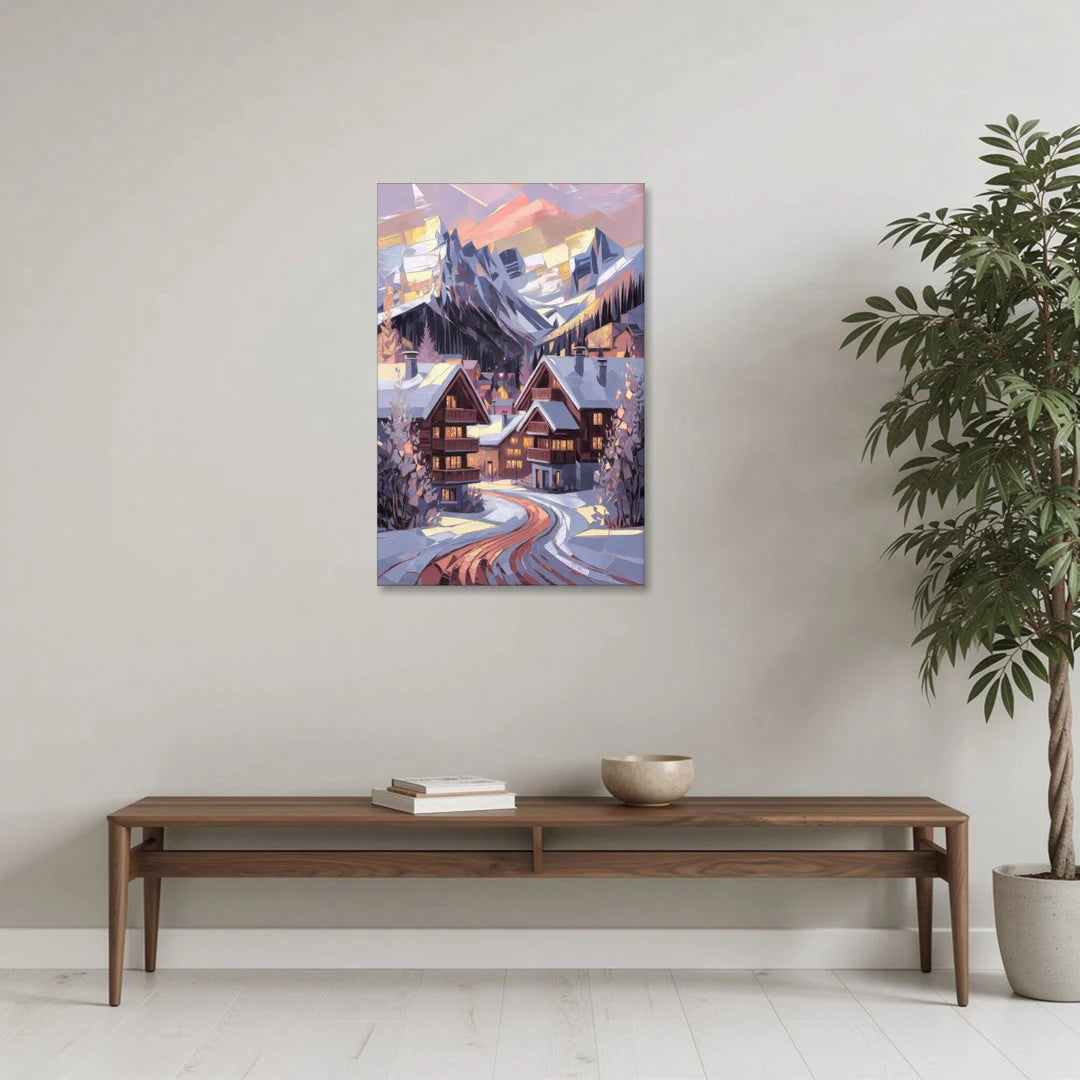 Vail Alpine Village - Canvas Wall Art - Coffee Table - 24x36