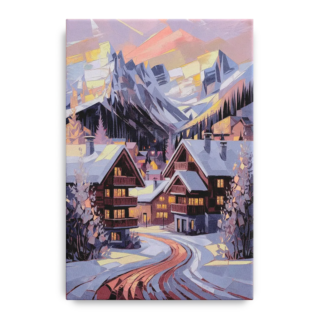 Vail Alpine Village Front - Canvas Wall Art