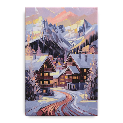 Vail Alpine Village Front - Canvas Wall Art